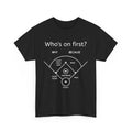 Comedy Baseball Unisex Heavy Cotton Tee, Funny Sport Tee, Hilarious Baseball Shirt, Classic Sketch Tee, Who's on first