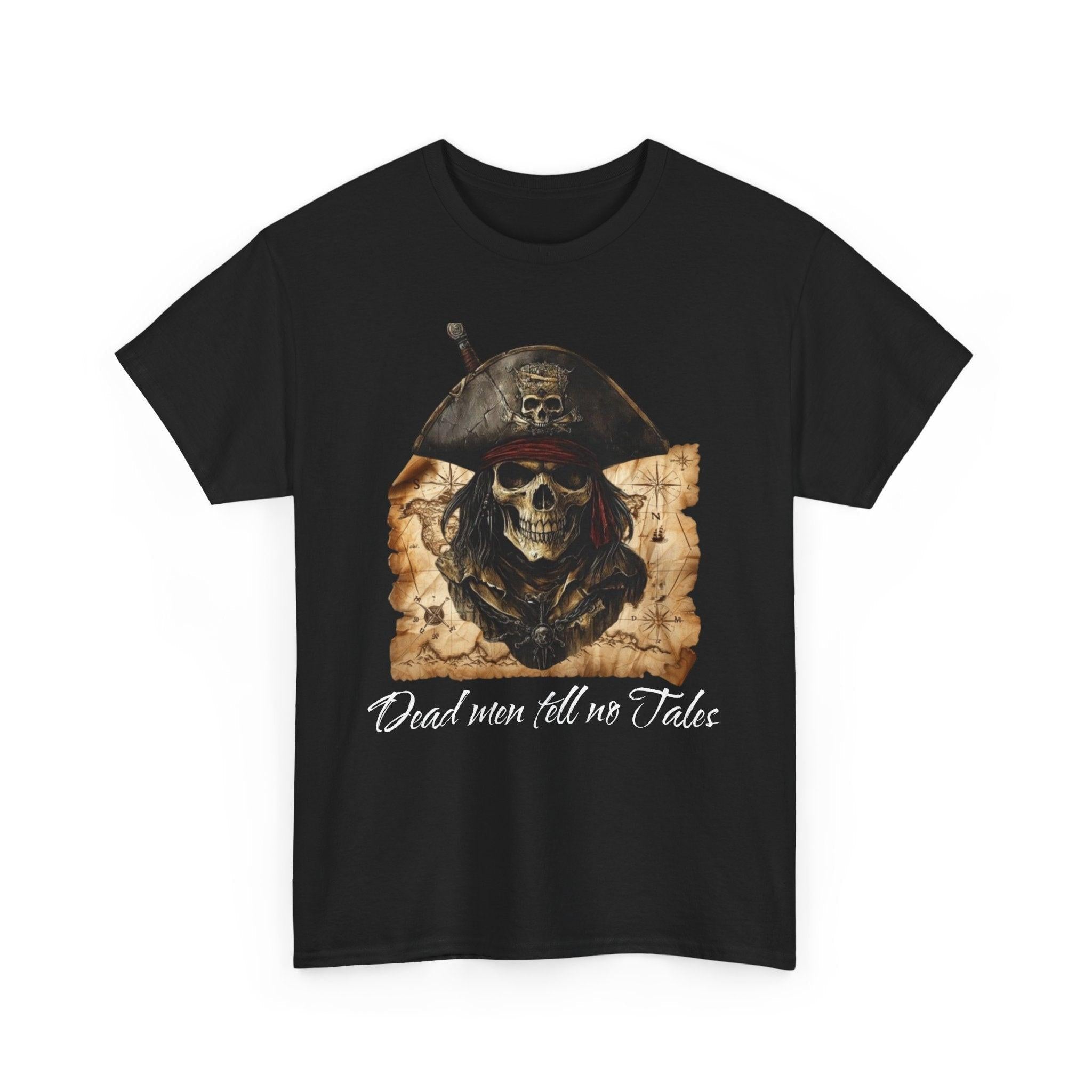 Pirate Skull Tee, Jolly Roger T-Shirt, Unisex Cotton Shirt, Pirates of the Caribbean Gift, Skull and Crossbones Top