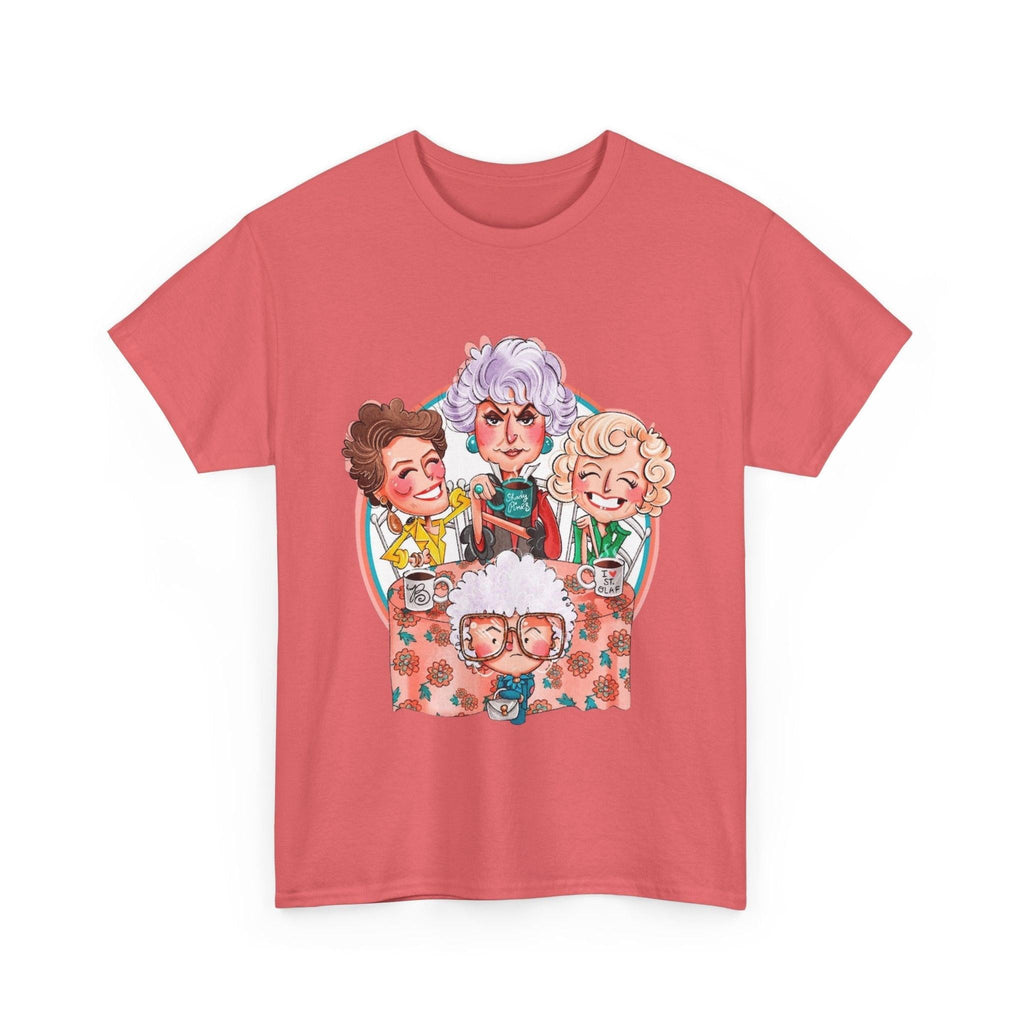 Golden Girls Cartoon Art T-Shirt, Tee, Shirt, Unisex Gift, TV Show Fan Apparel