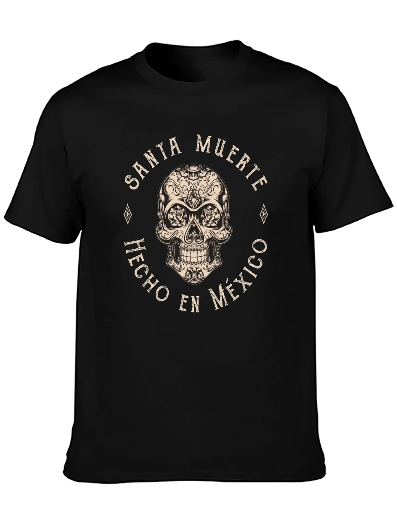 Santa Muerte Skull T-Shirt - Hecho en Mexico