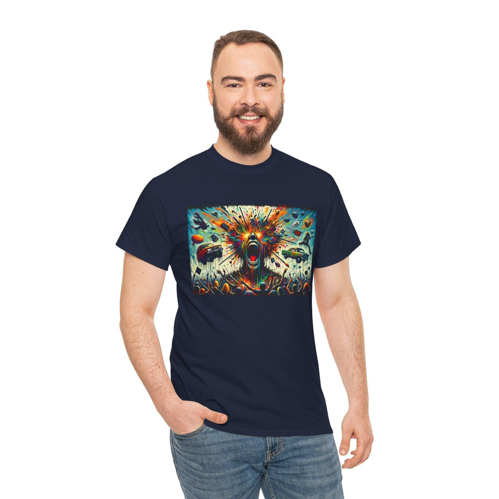 Grunge Grandeur Unleashed Tee, Raw Rebellious Vision Shirt, Edgy Graphic Tee, Alternative Fashion Top, Punk Rock Style T-Shirt, Retro Grunge