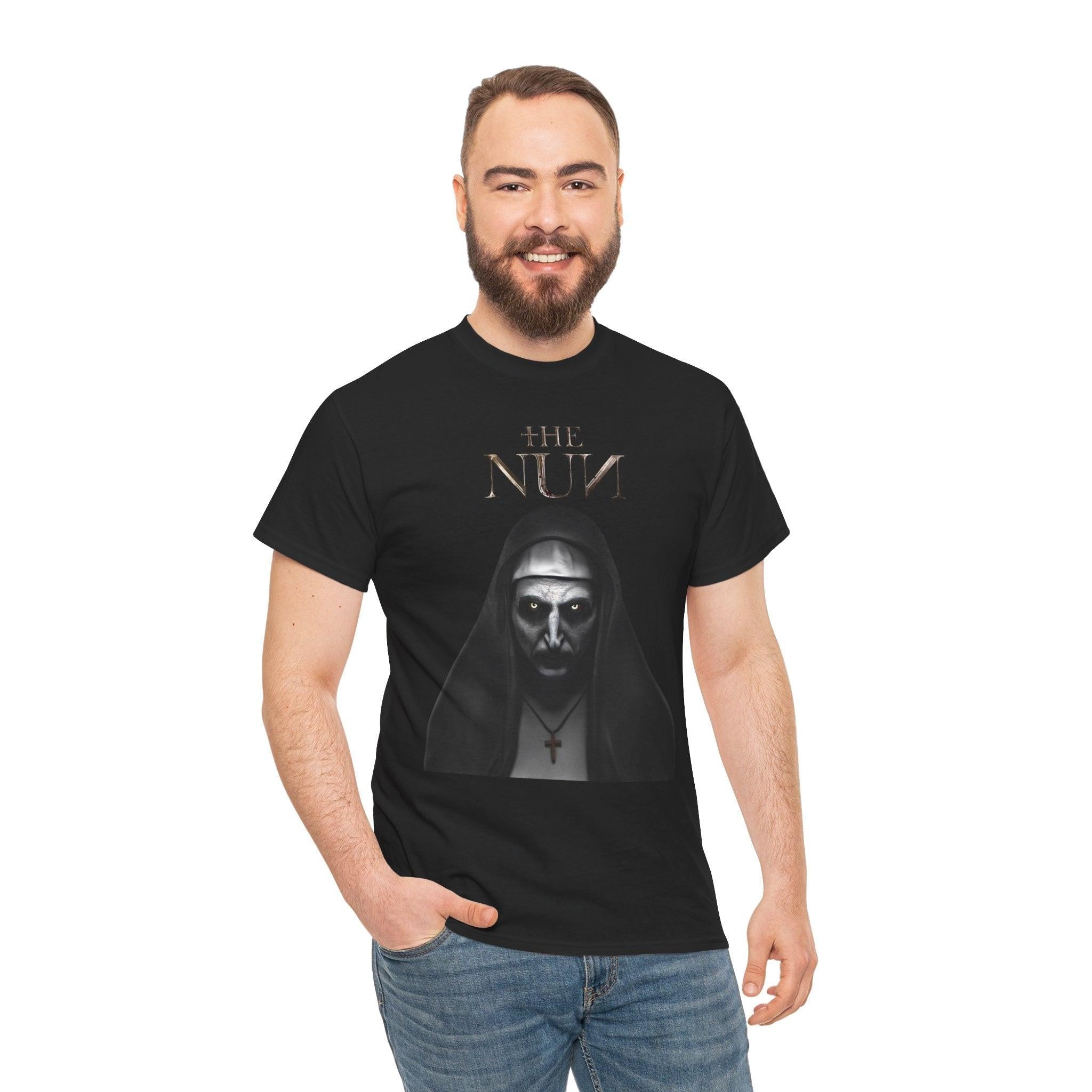 The Nun Unisex Tee, Horror Movie Shirt, Scary Film Fan, Halloween T-Shirt, Creepy Graphic Top