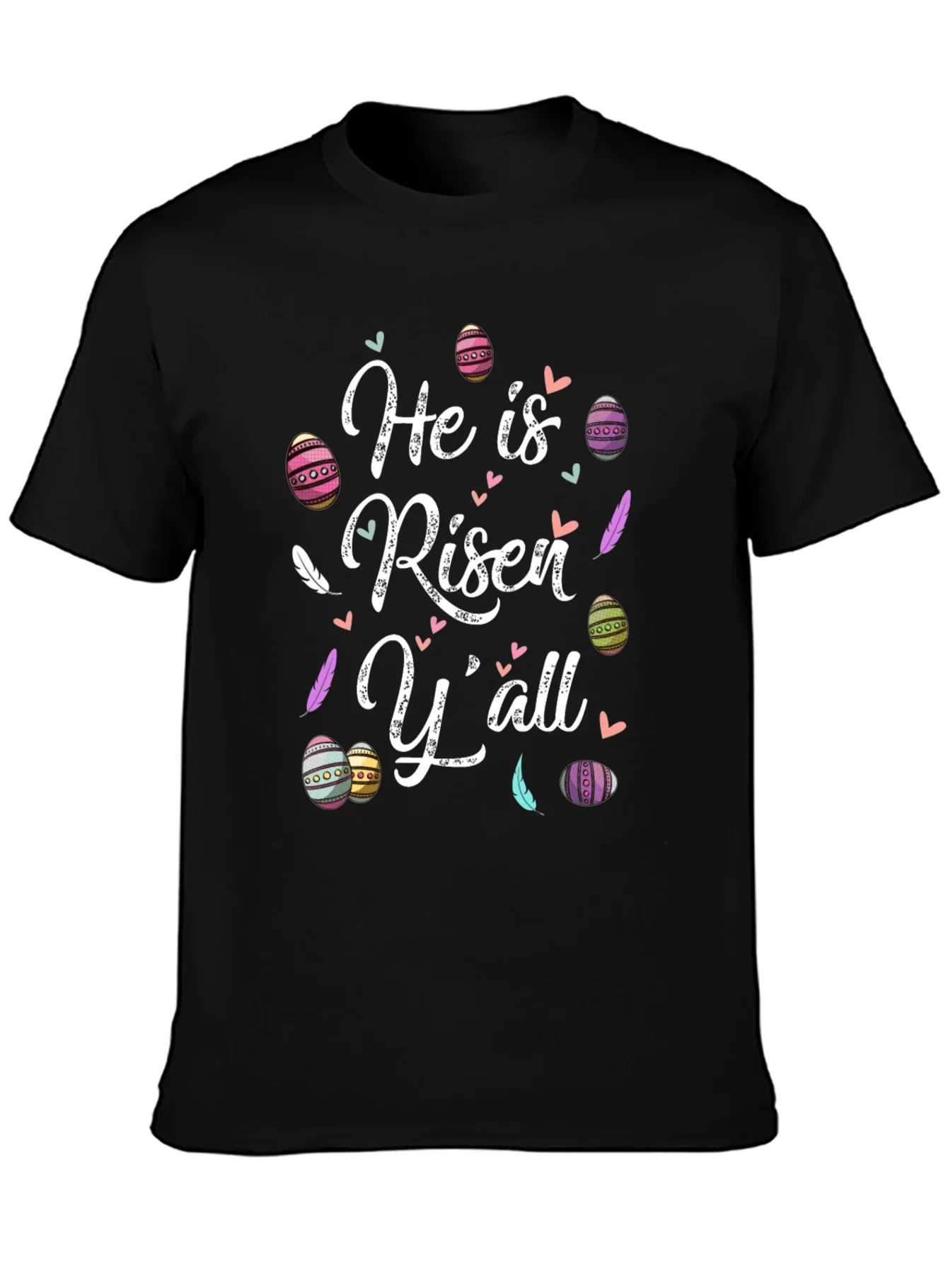 He is Risen Yall Easter Graphic T-Shirt