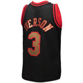 PH.76ers #3 Allen Iverson  1996-97 Hardwood Classics Reload 3.0 Swingman Jersey Black Stitched American Basketball Jersey