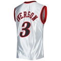 PH.76ers #3 Allen Iverson  2000-01 Hardwood Classics 75th Anniversary Swingman Jersey Platinum Stitched American Basketball Jersey