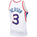 PH.76ers #3 Allen Iverson  Big & Tall Hardwood Classics 1996-97 Swingman Jersey White Stitched American Basketball Jersey