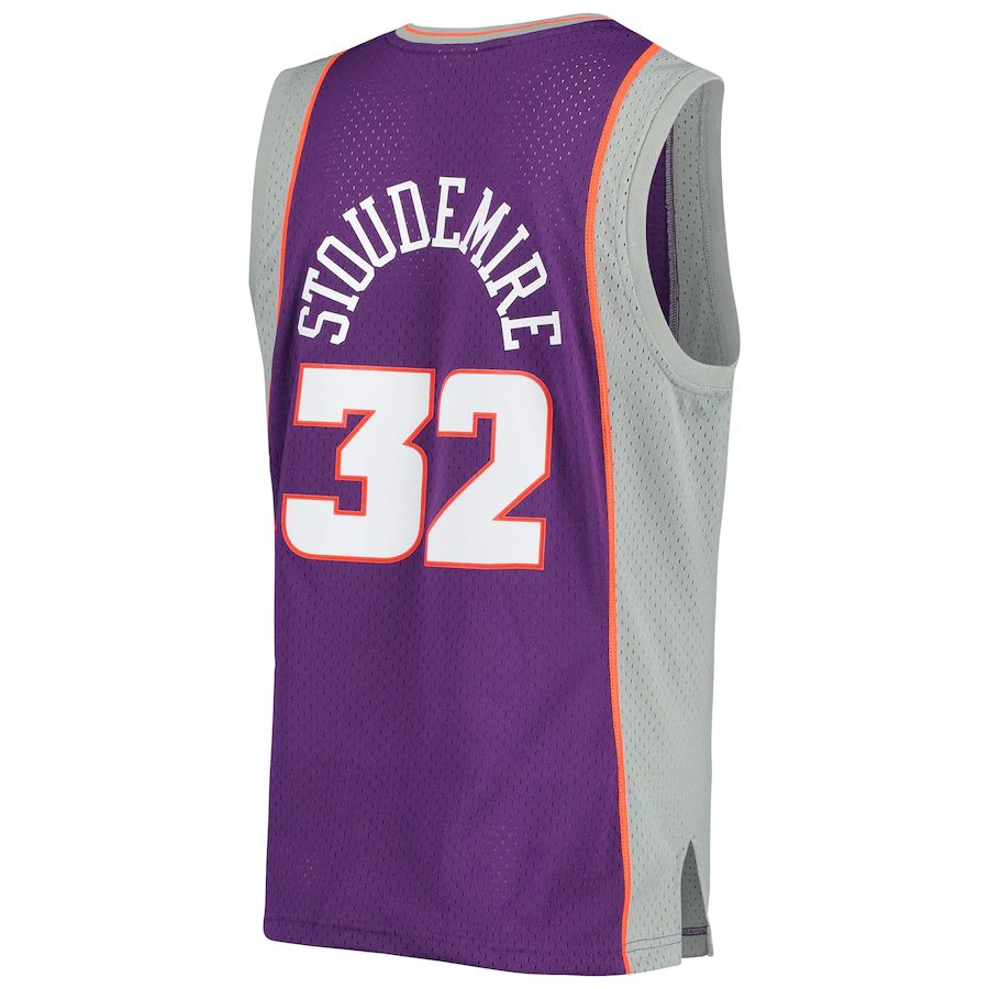 P.Suns #32 Amar'e Stoudemire  2002-2003 Authentic Hardwood Classics Swingman Jersey Purple Stitched American Basketball Jersey