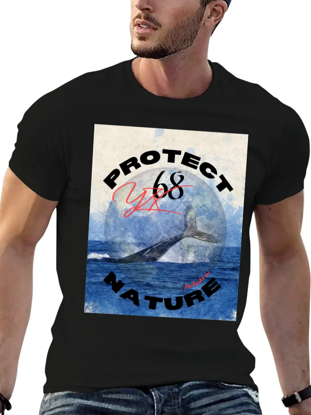 Protect Nature Whale Graphic Tee