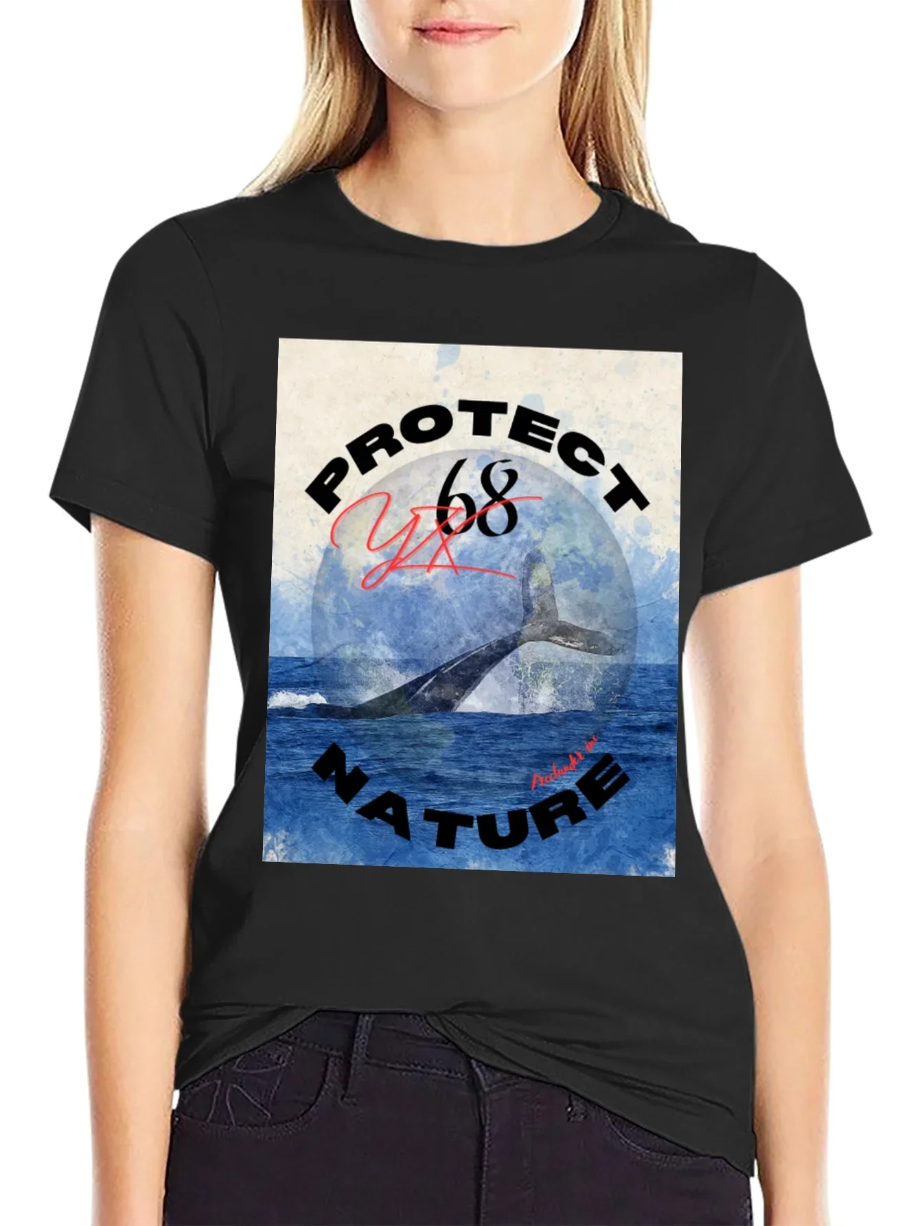 Protect Nature Whale Graphic Tee