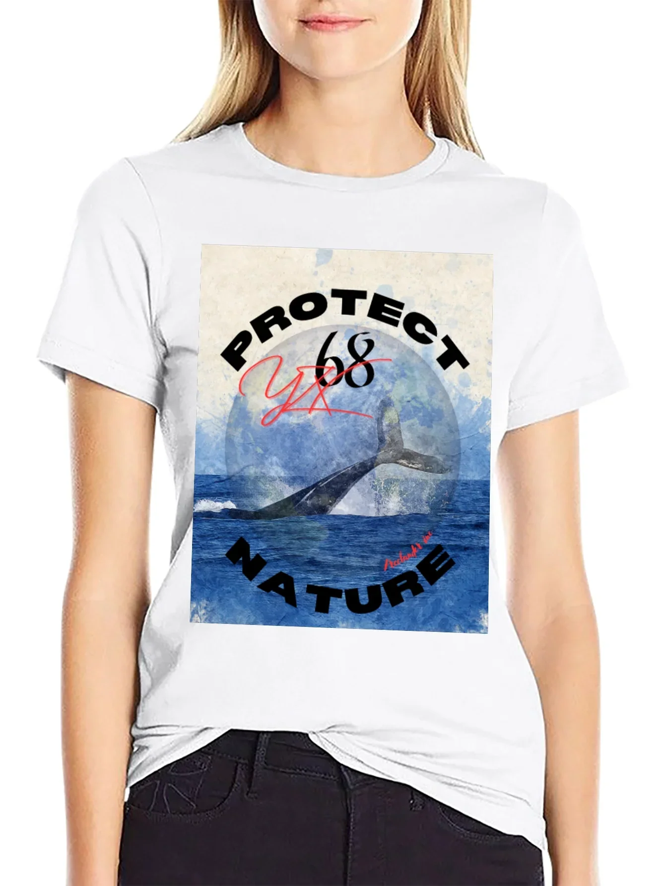 Protect Nature Whale Graphic Tee