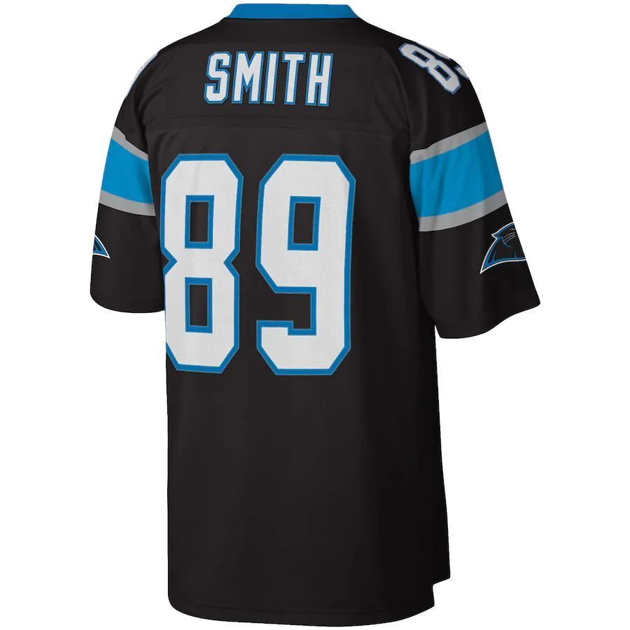 C.Panthers #89 Steve Smith Sr  Black Legacy Replica Player Stitched Football Jerseys