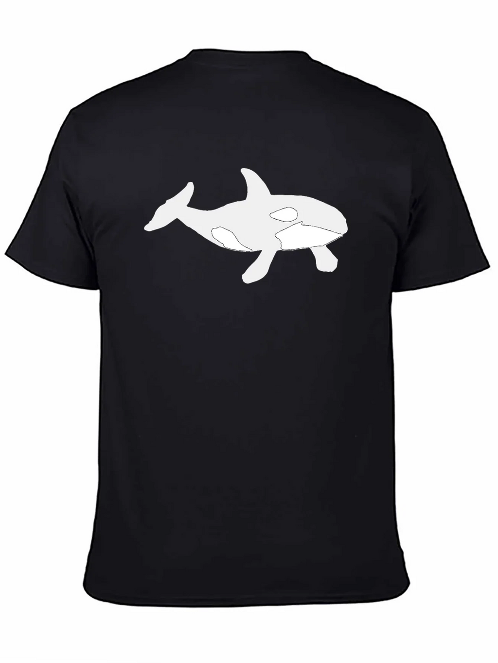 Orca Graphic T-Shirt - Black Cotton Blend