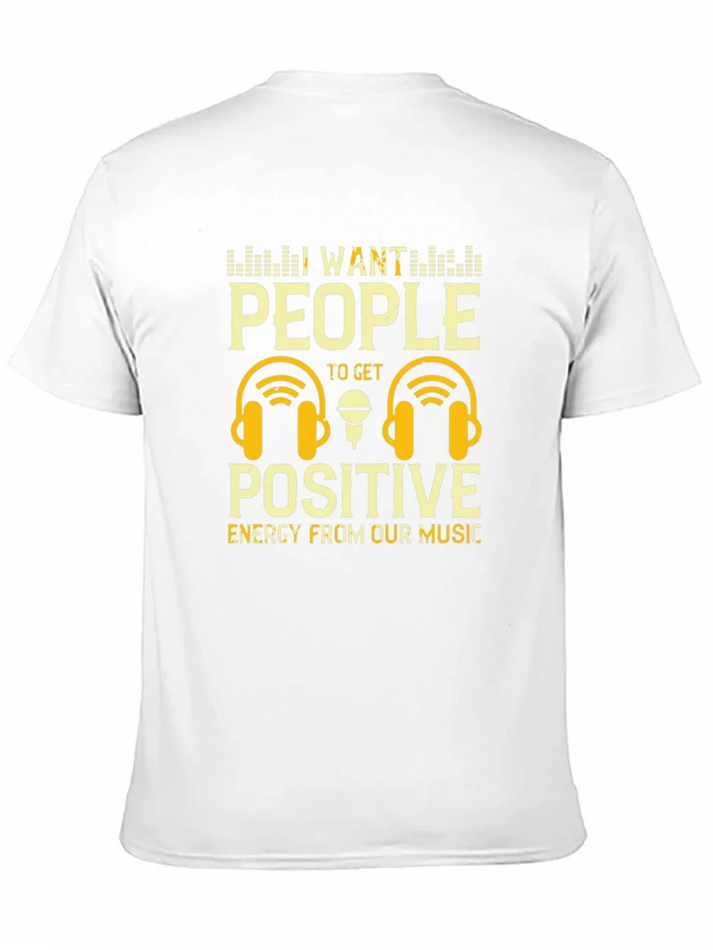 Positive Energy Music T-Shirt - DJ Headphones Graphic Tee
