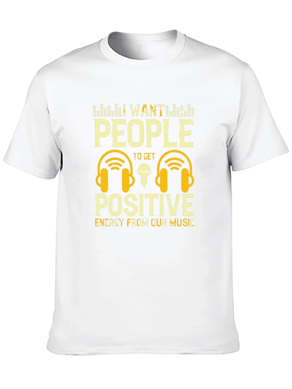 Positive Energy Music T-Shirt - DJ Headphones Graphic Tee