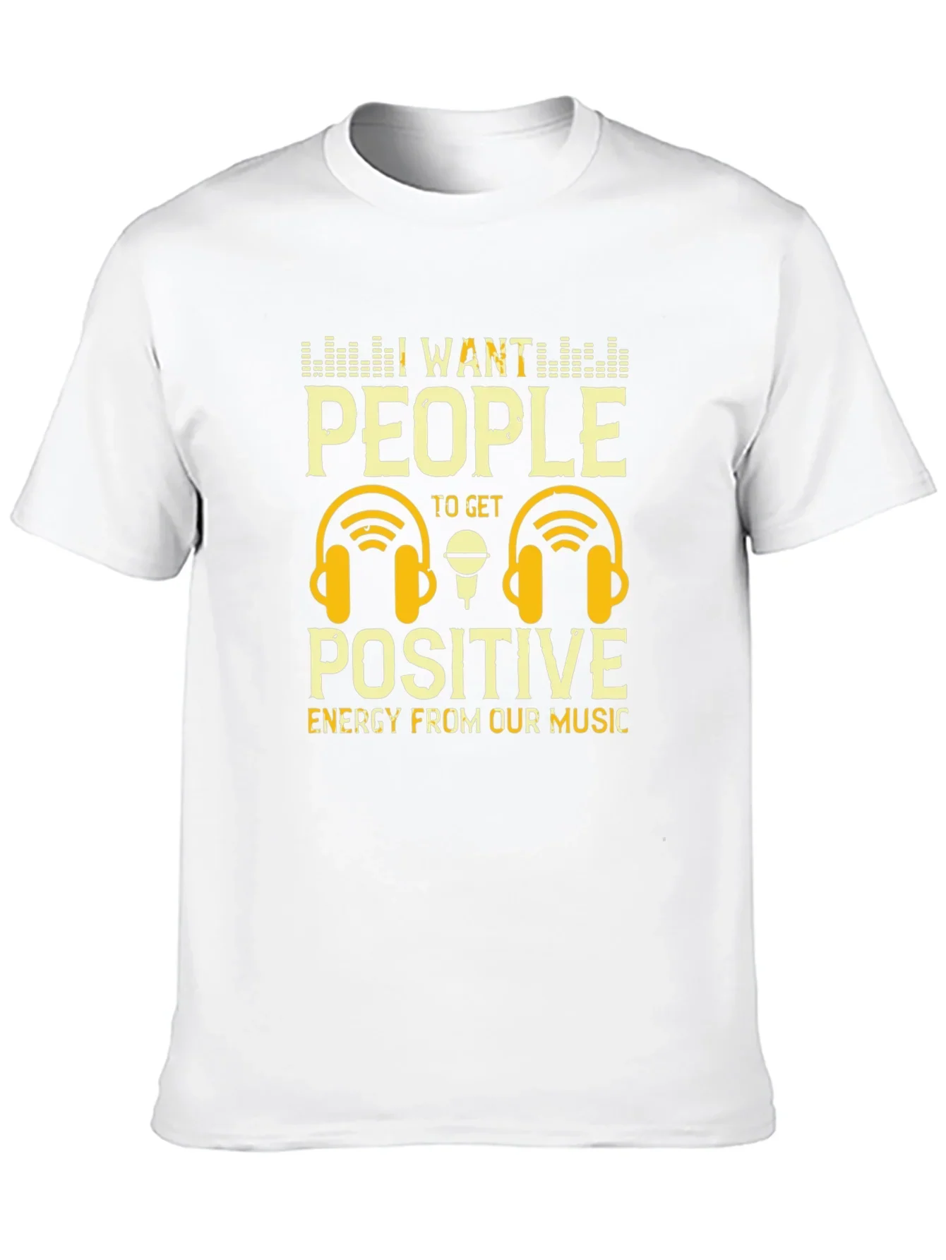 Positive Energy Music T-Shirt - DJ Headphones Graphic Tee