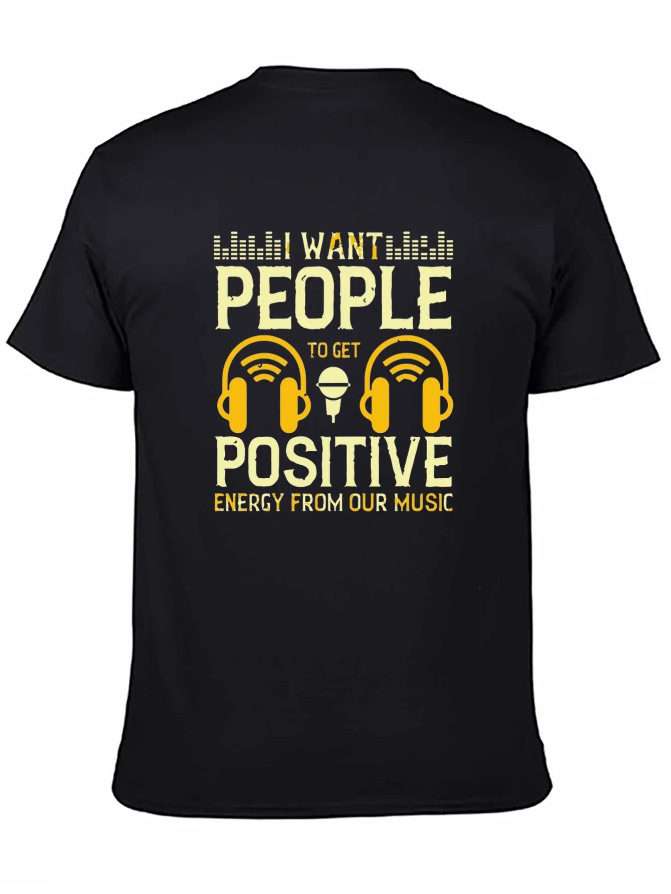 Positive Energy Music T-Shirt - DJ Headphones Graphic Tee