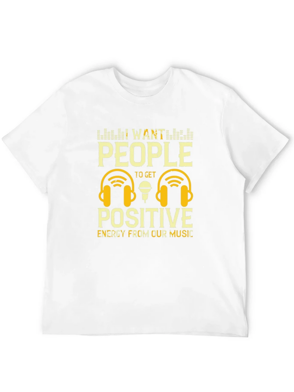 Positive Energy Music T-Shirt - DJ Headphones Graphic Tee