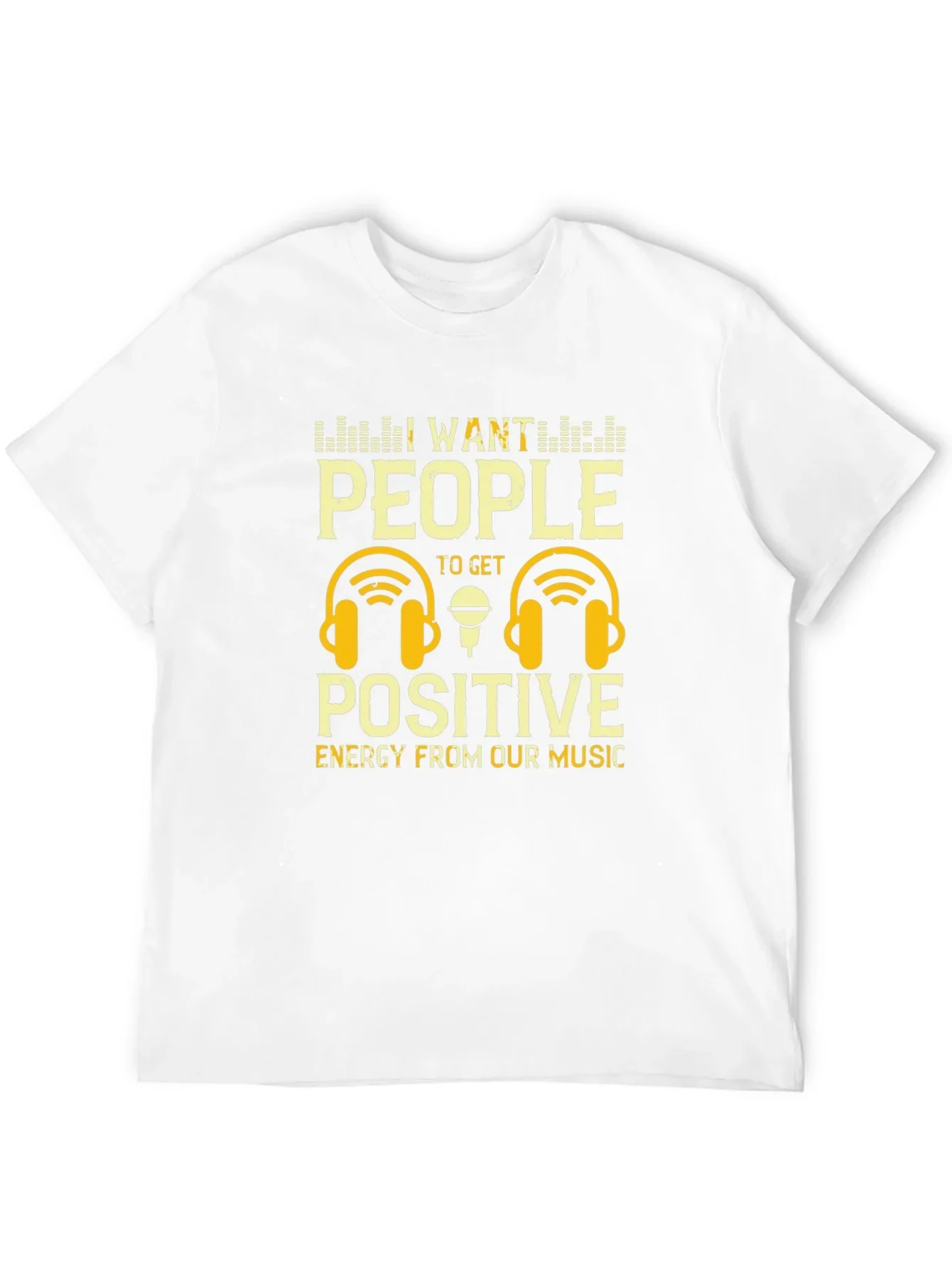 Positive Energy Music T-Shirt - DJ Headphones Graphic Tee