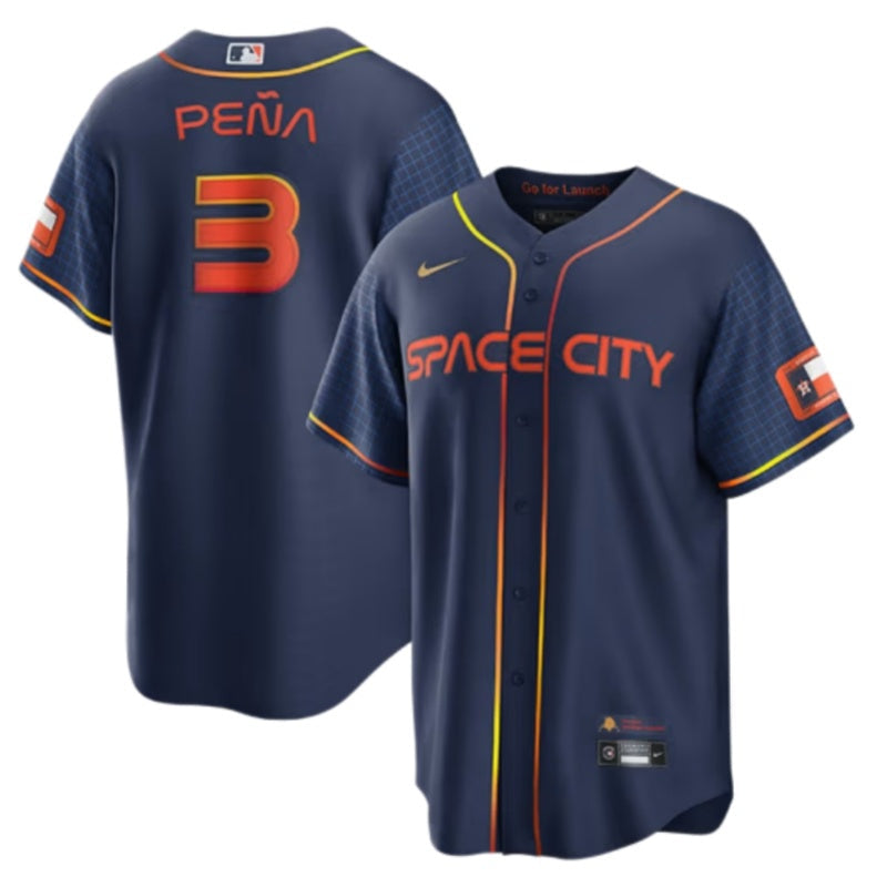 Men's #3 Jeremy Peña Houston Astros  Baseball Jersey