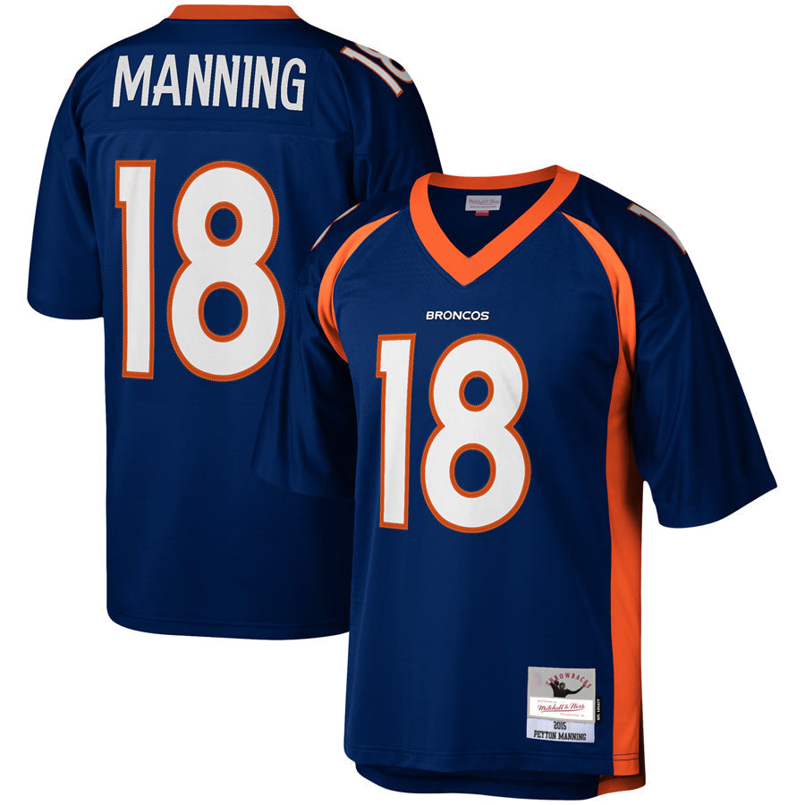 D.Broncos #18 Peyton Manning Player  Navy Legacy Replica Football Jerseys