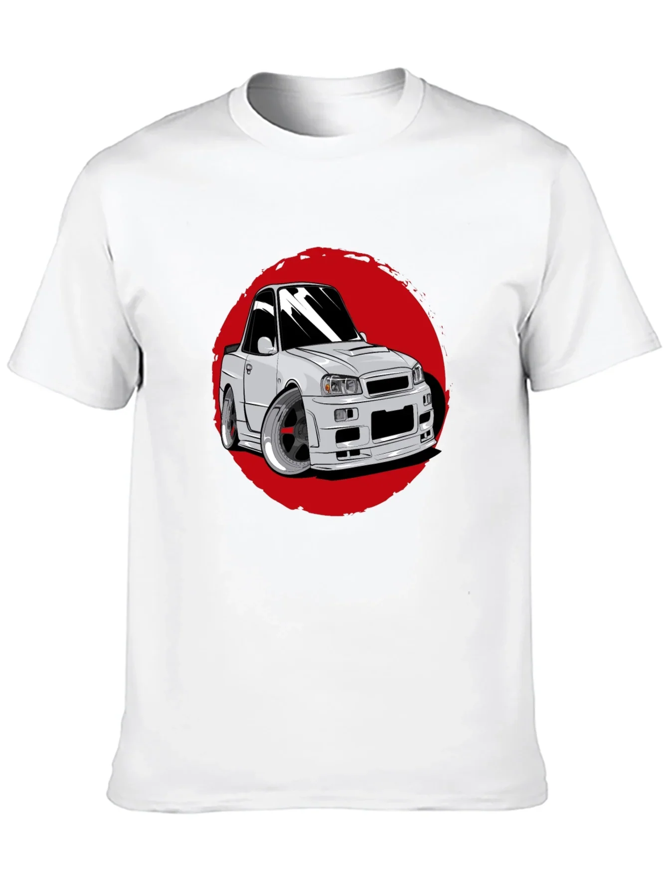 Car Graphic Tee - Red Circle Design