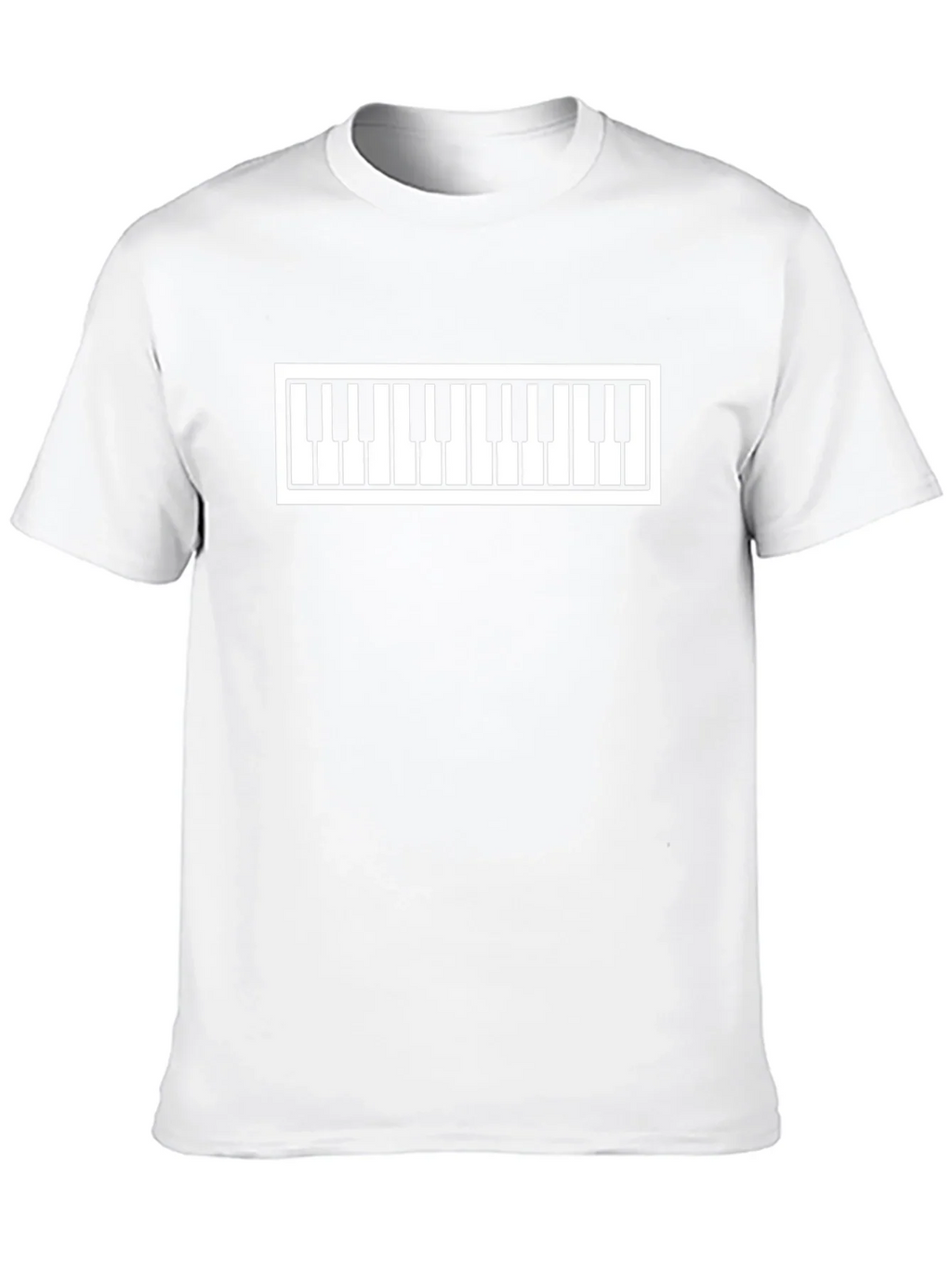 Piano Keys Graphic Tee - Stylish Music Lovers T-Shirt