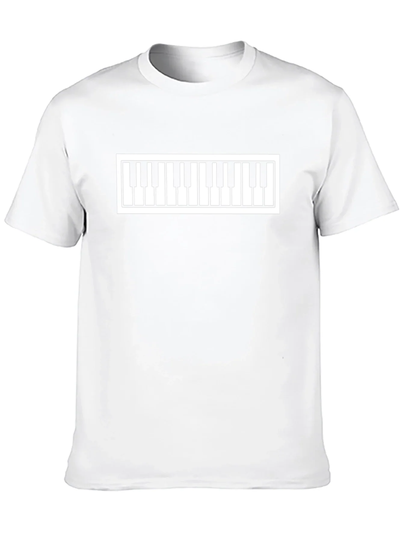 Piano Keys Graphic Tee - Stylish Music Lovers T-Shirt