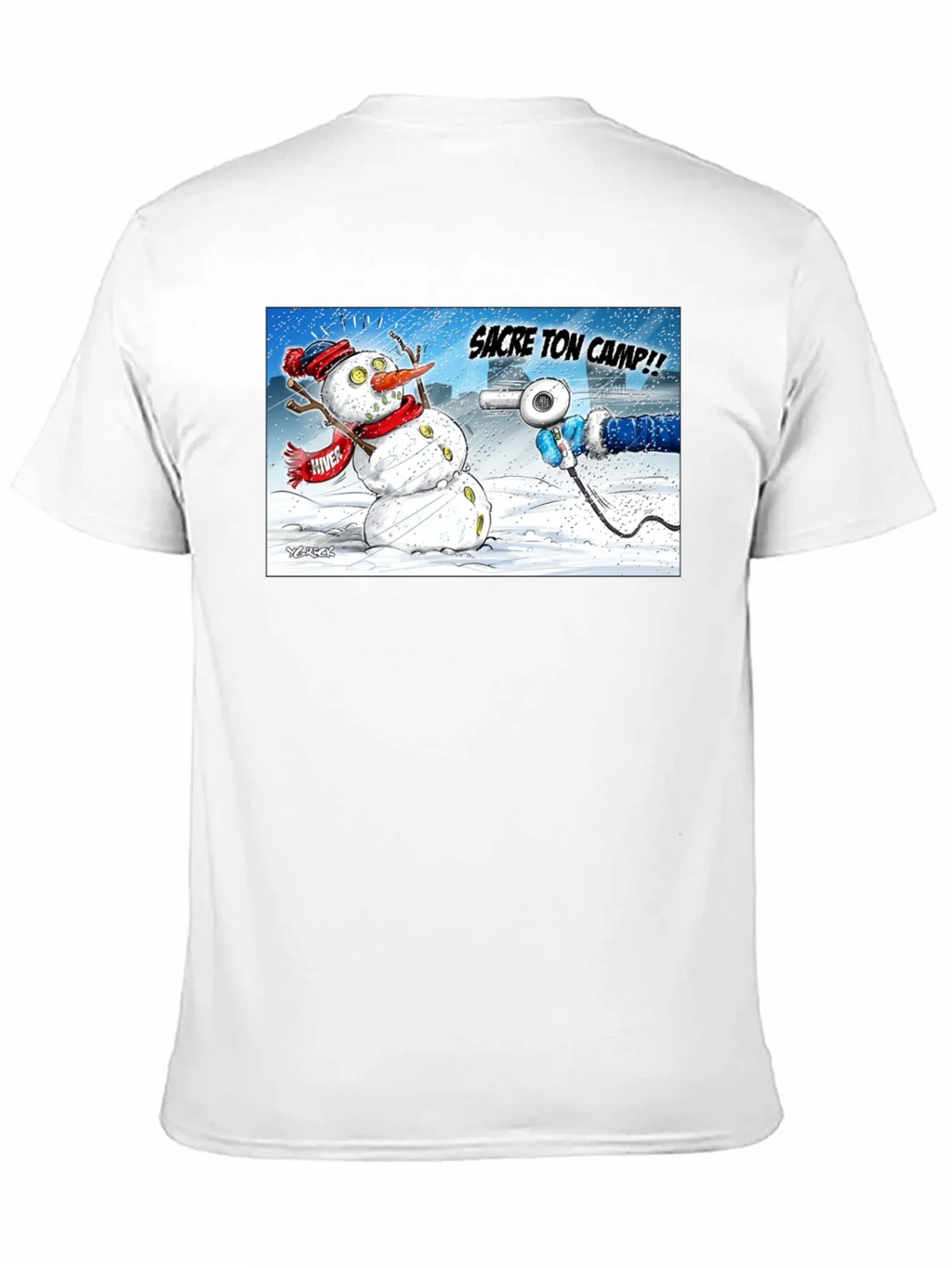 Funny Snowman Cartoon T-Shirt