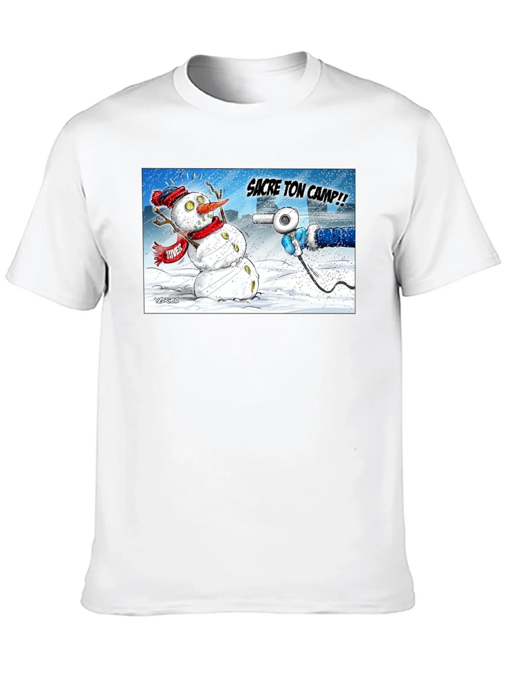 Funny Snowman Cartoon T-Shirt
