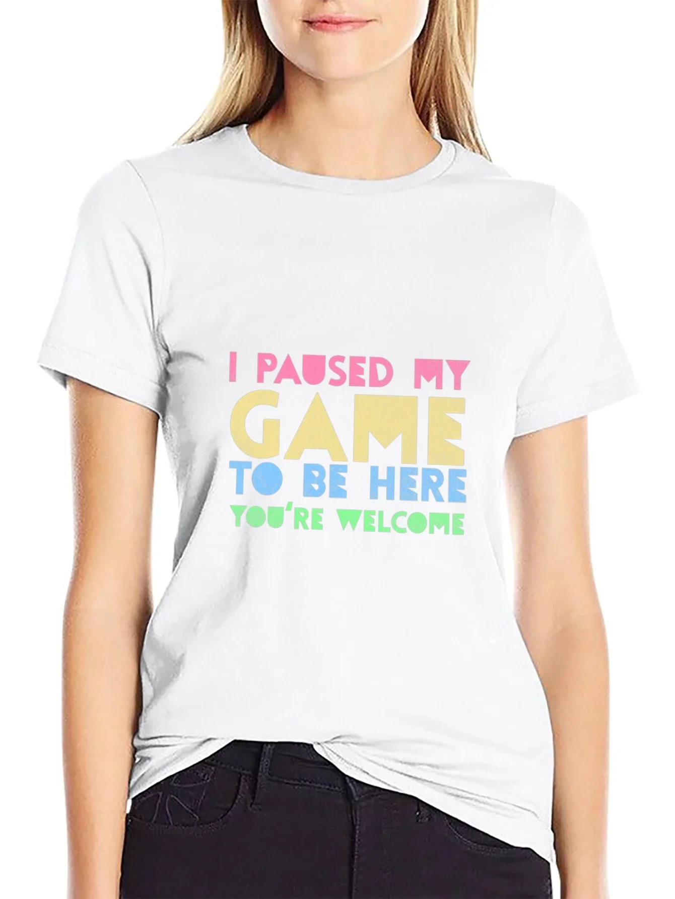 Funny Gamer T-Shirt: I Paused My Game