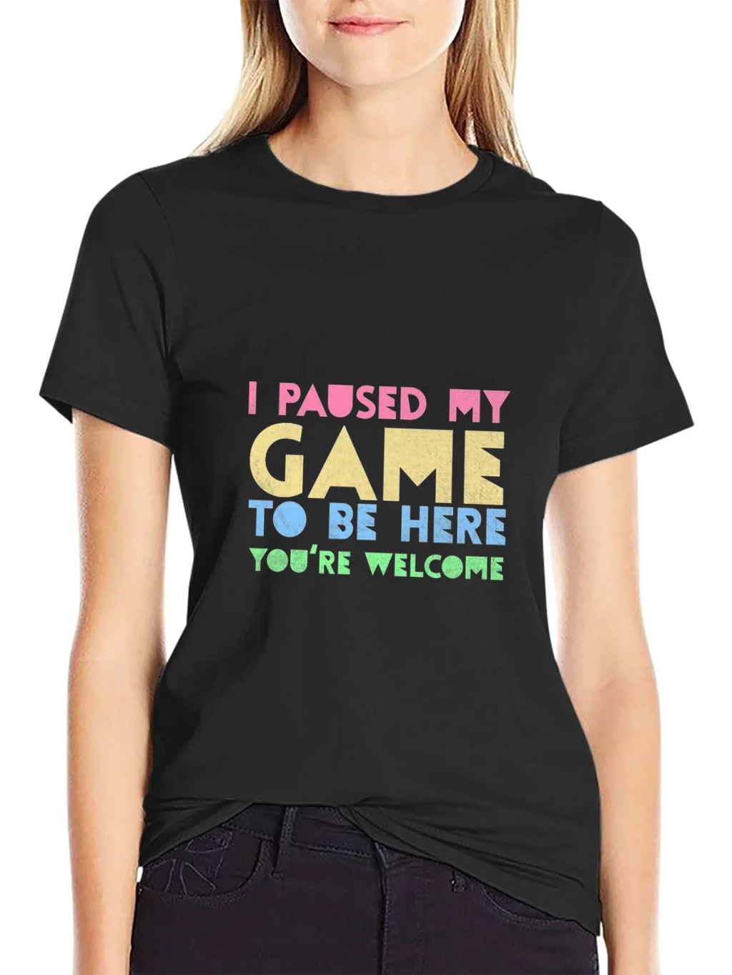 Funny Gamer T-Shirt: I Paused My Game