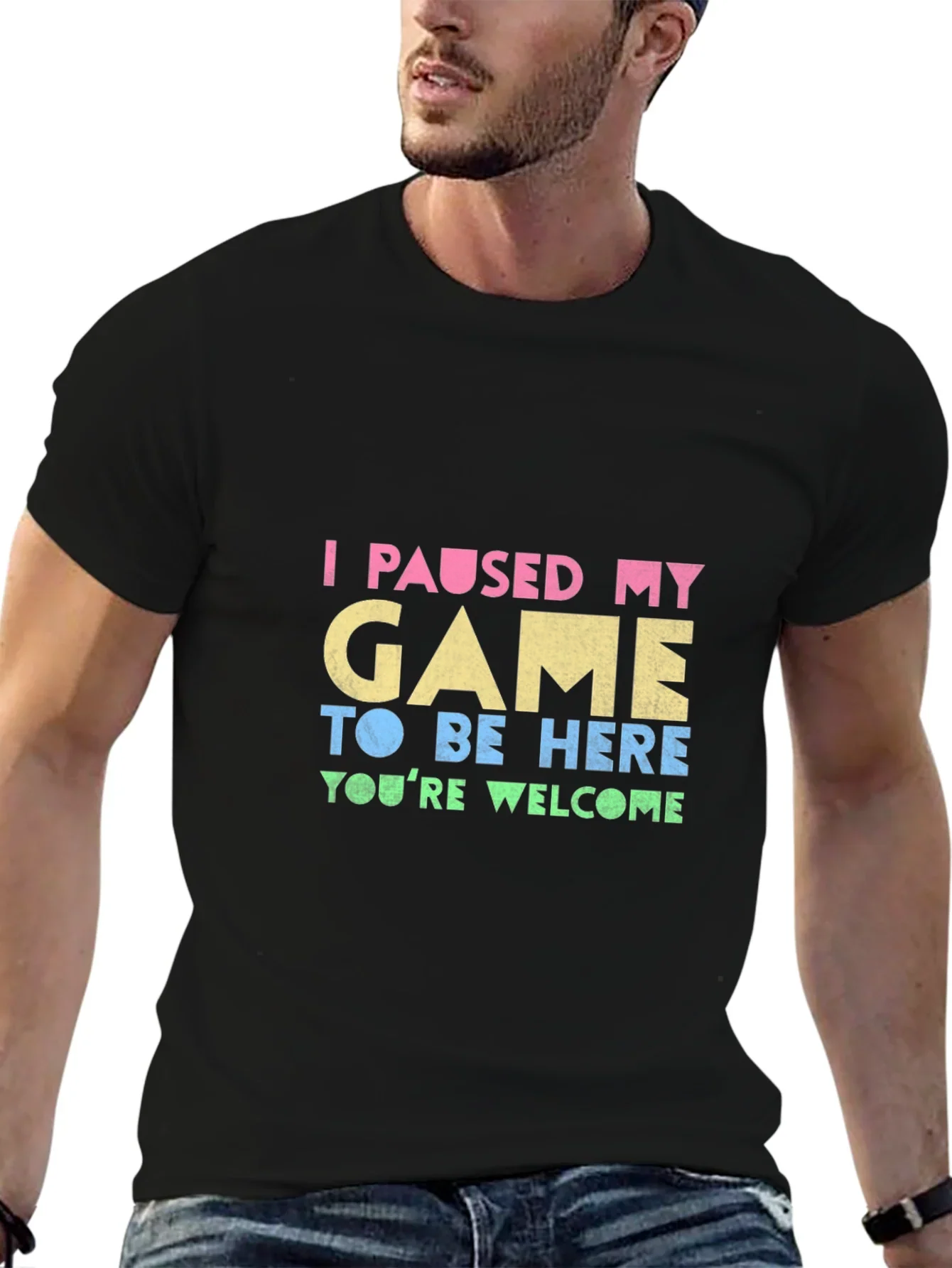 Funny Gamer T-Shirt: I Paused My Game
