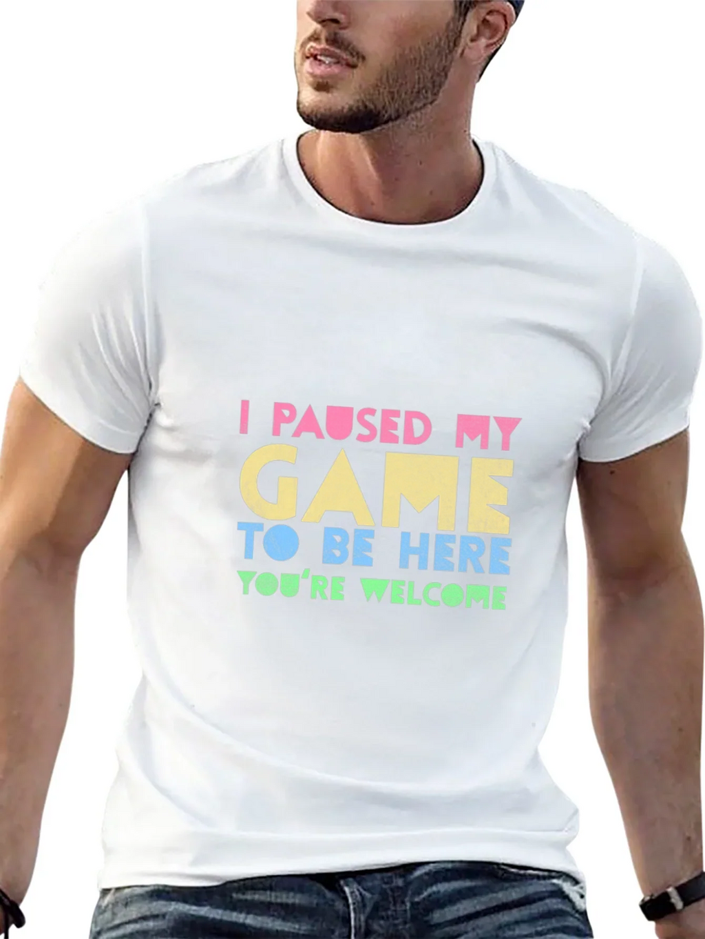 Funny Gamer T-Shirt: I Paused My Game