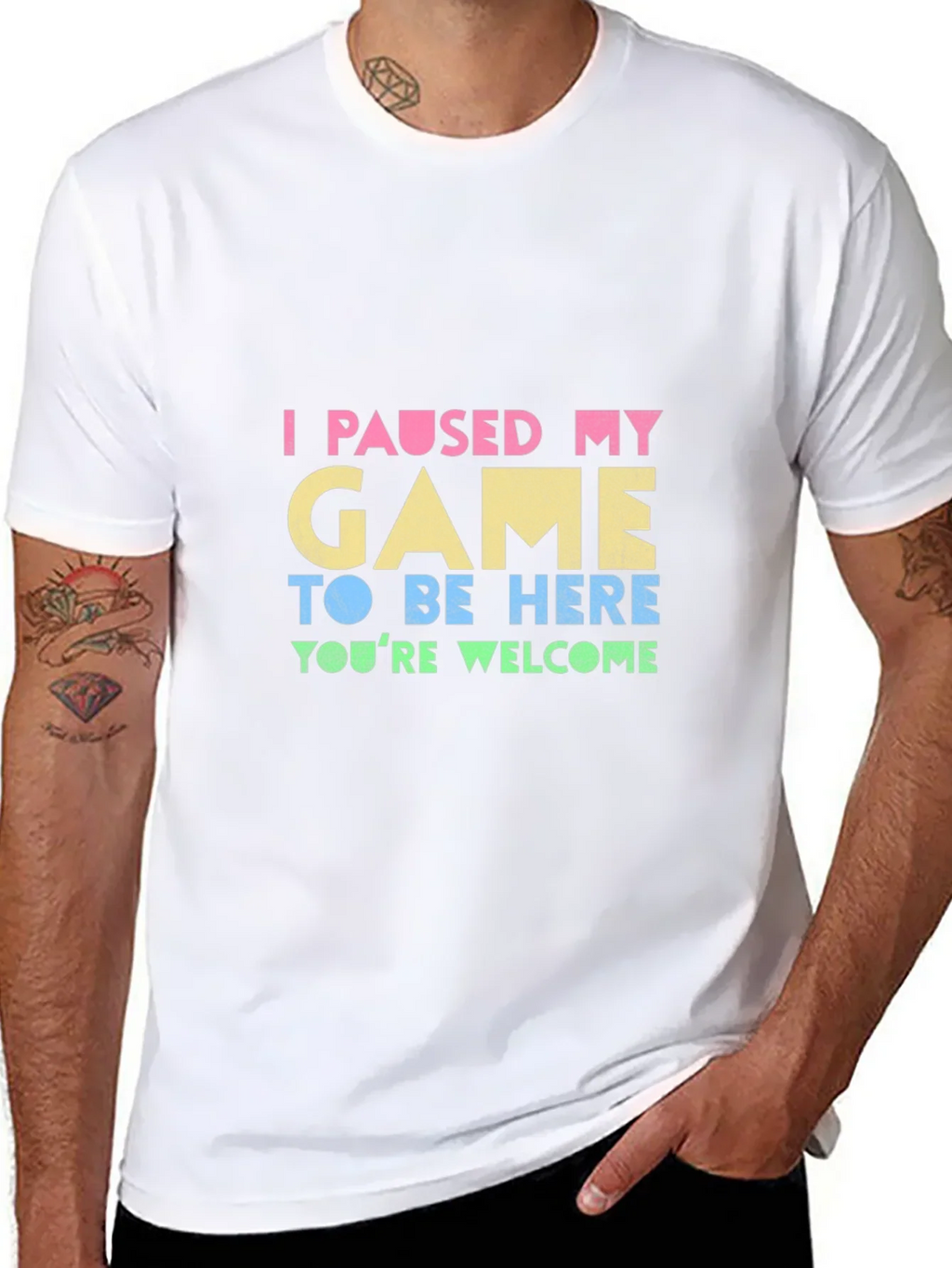 Funny Gamer T-Shirt: I Paused My Game
