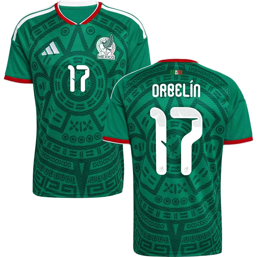 Men’s # 17 Orbelín Pineda Mexico 2026 World Cup Jersey