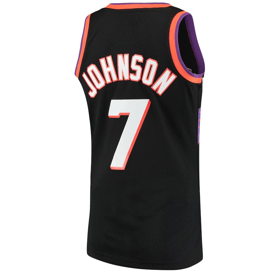 P.Suns #7 Kevin Johnson  1996-97 Hardwood Classics Swingman Jersey Black Stitched American Basketball Jersey
