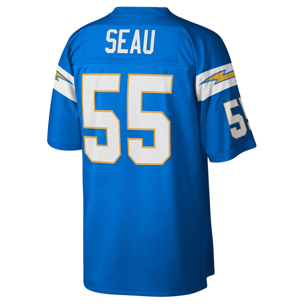 LA.Chargers #55 Junior Seau Player  Powder Blue Legacy Replica Football Jerseys