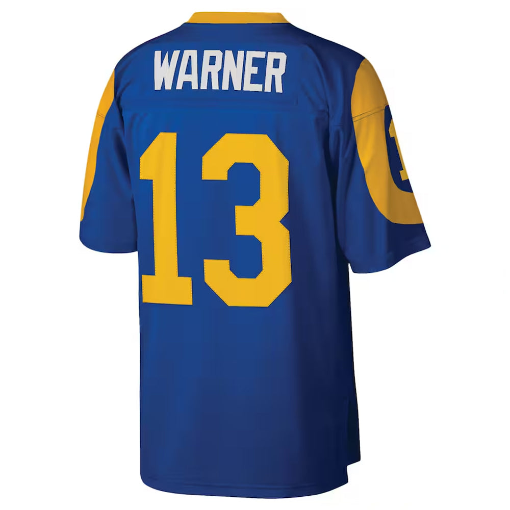 LA.Rams #13 Kurt Warner Player Royal  Legacy Football Jerseys