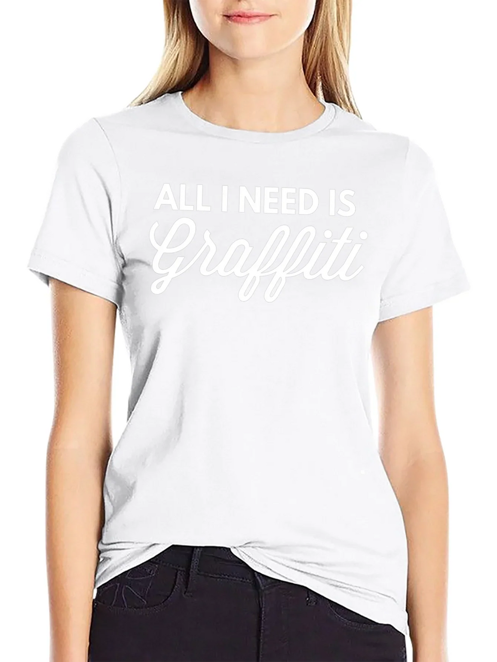 All I Need Is Graffiti Black T-Shirt