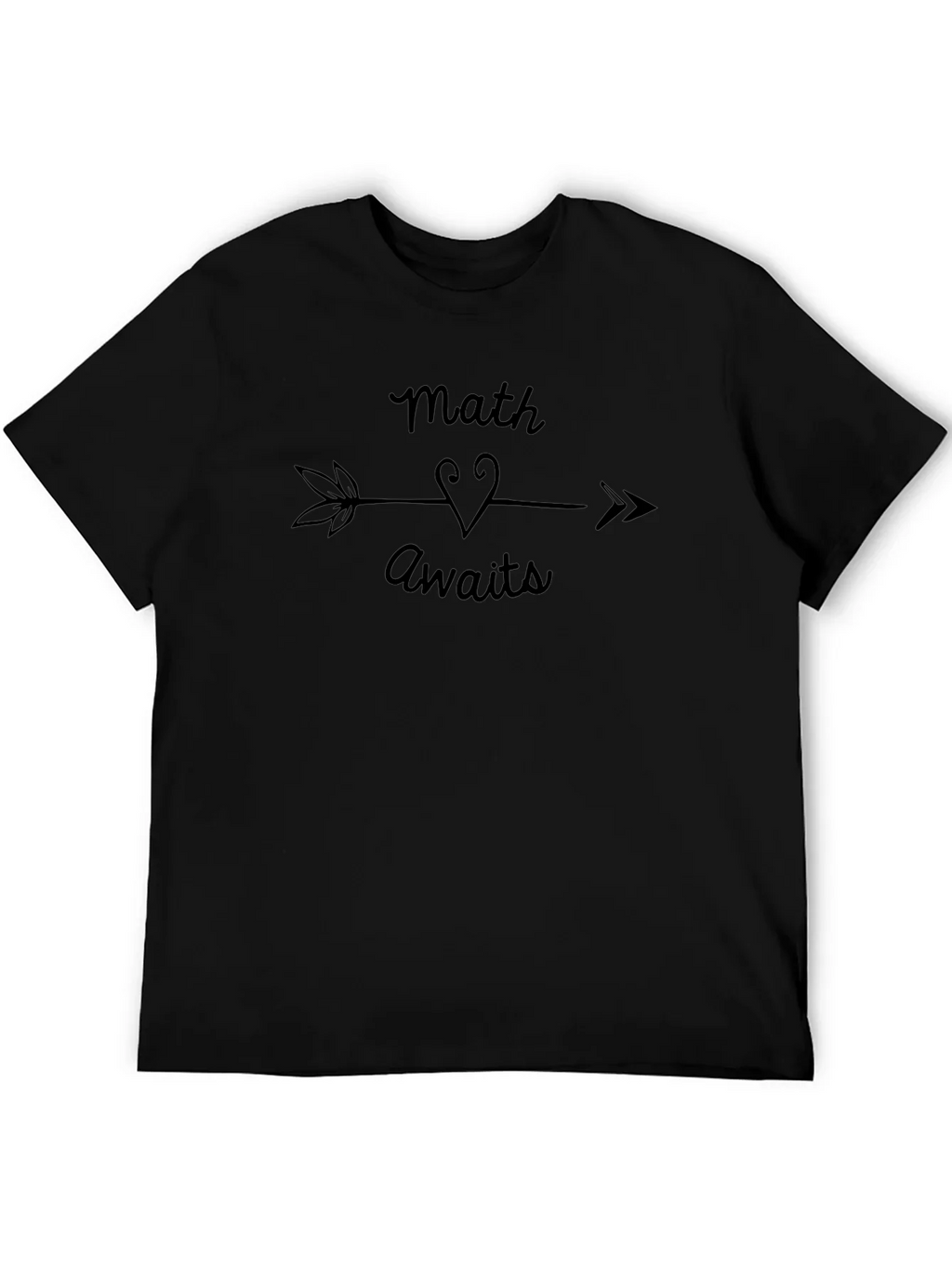 Math Awaits T-Shirt Arrow Heart Design