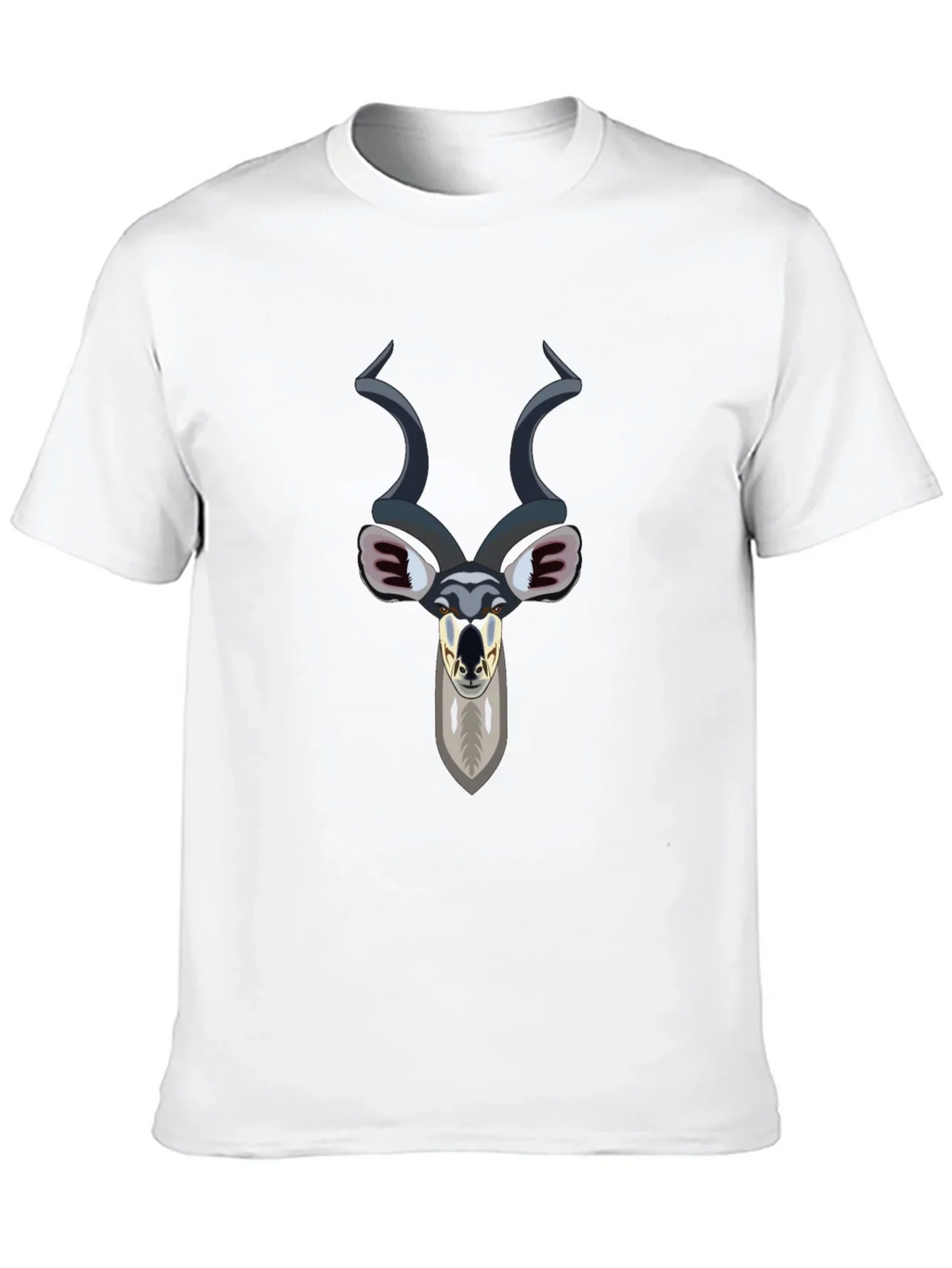 Kudu Head Graphic Tee - Black