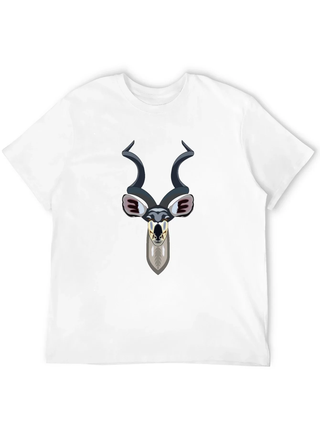 Kudu Head Graphic Tee - Black