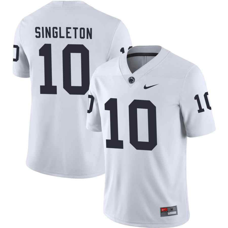 Men’s Penn State #10 Nicholas Singleton Football Jersey