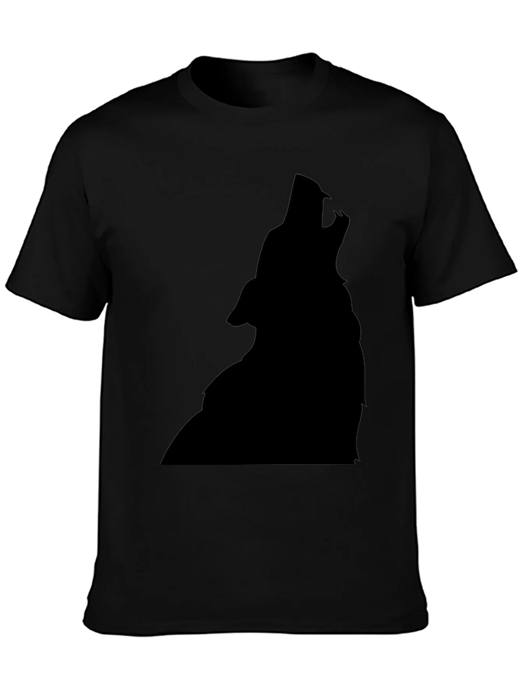 Black Wolf Silhouette T-Shirt
