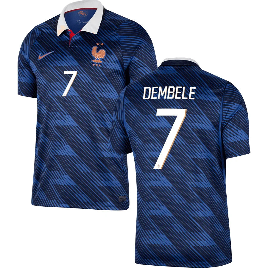 Men’s #7 Ousmane Dembele 2026 World Cup France Jersey