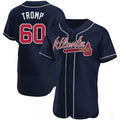 Atlanta Braves #60 Chadwick Tromp Navy Alternate Jersey Stitches Baseball Jerseys