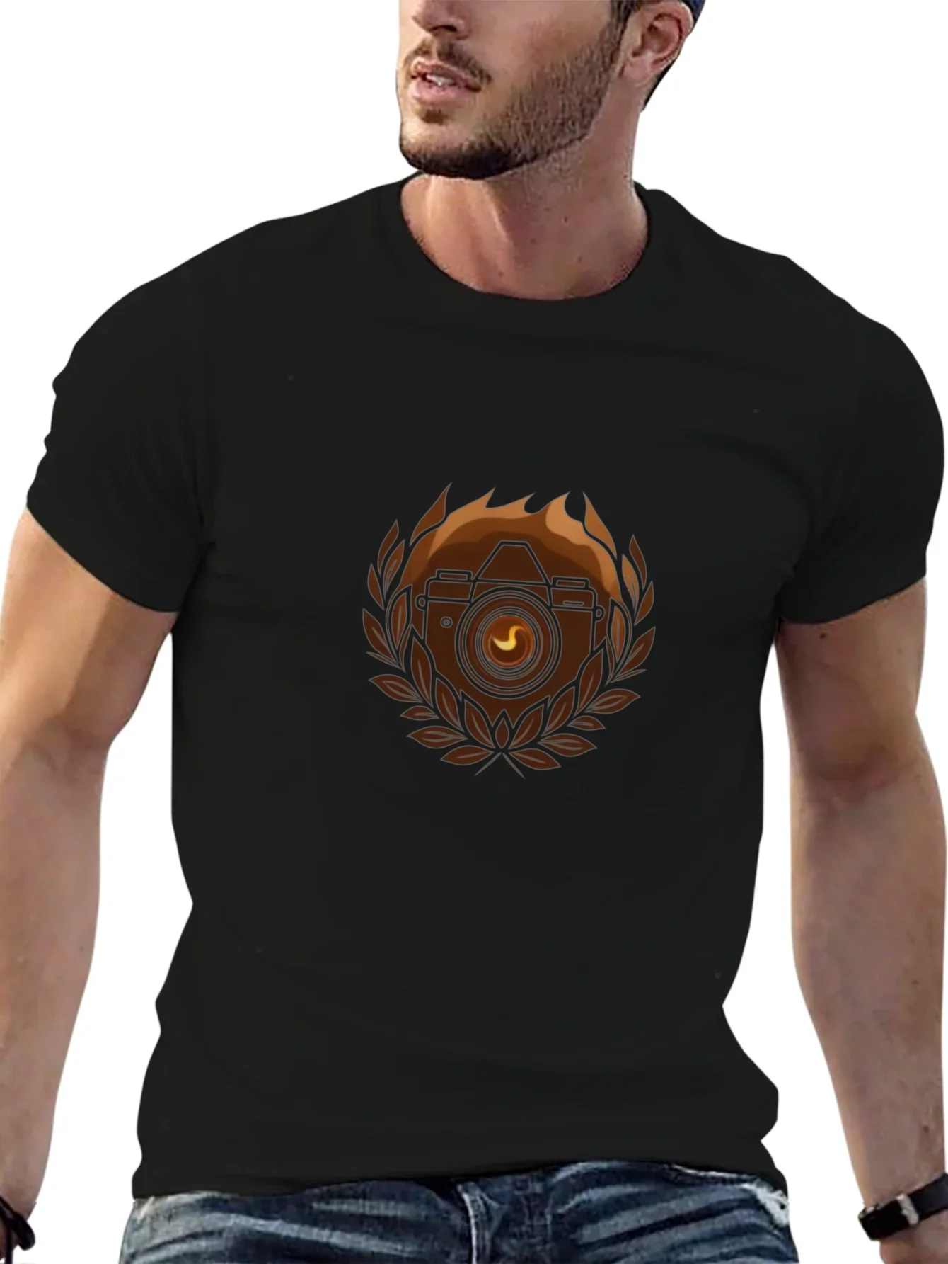 Camera Emblem Black T-Shirt