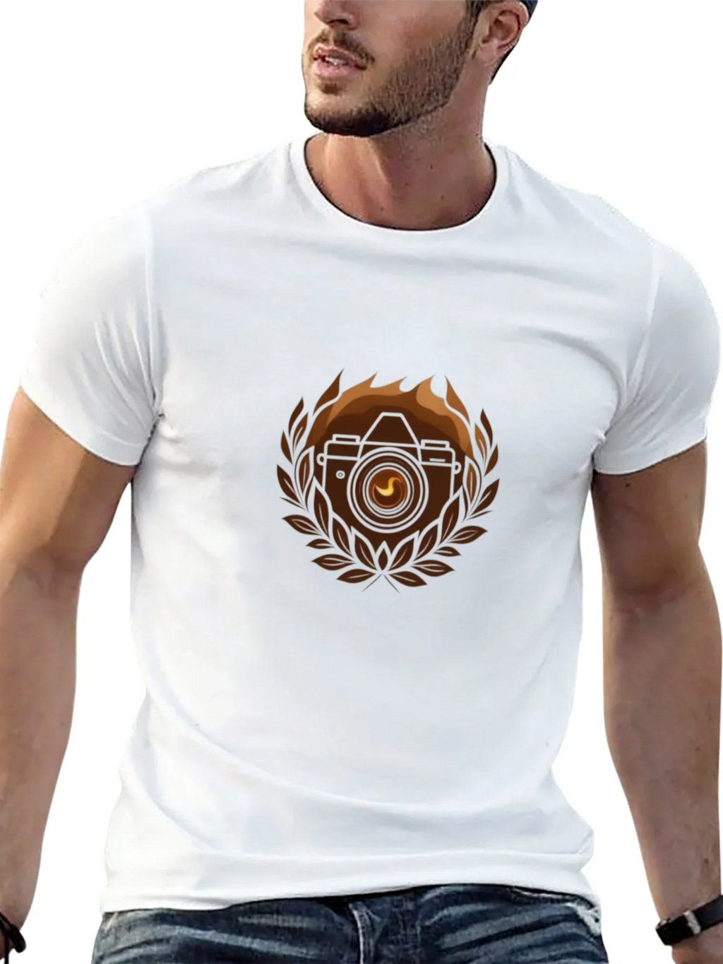 Camera Emblem Black T-Shirt