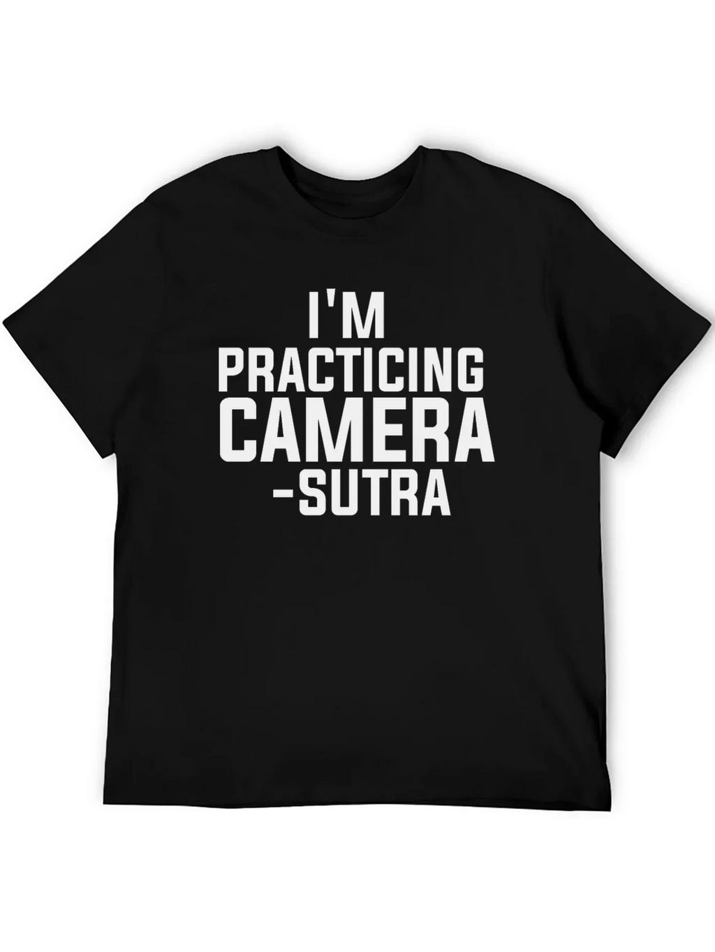 Im Practicing Camera-Sutra Black Graphic Tee