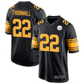 P.Steelers #22 Juan Thornhill Player Black Alternate Football Jerseys
